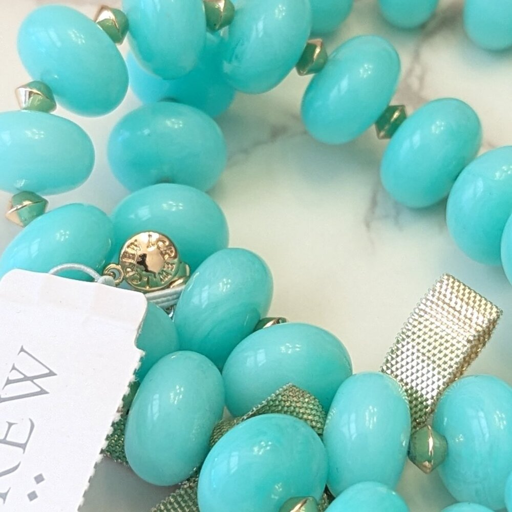 J.Crew Factory Chunky Bead Stretch Bracelets Set-of-Two - Picture 3 of 4